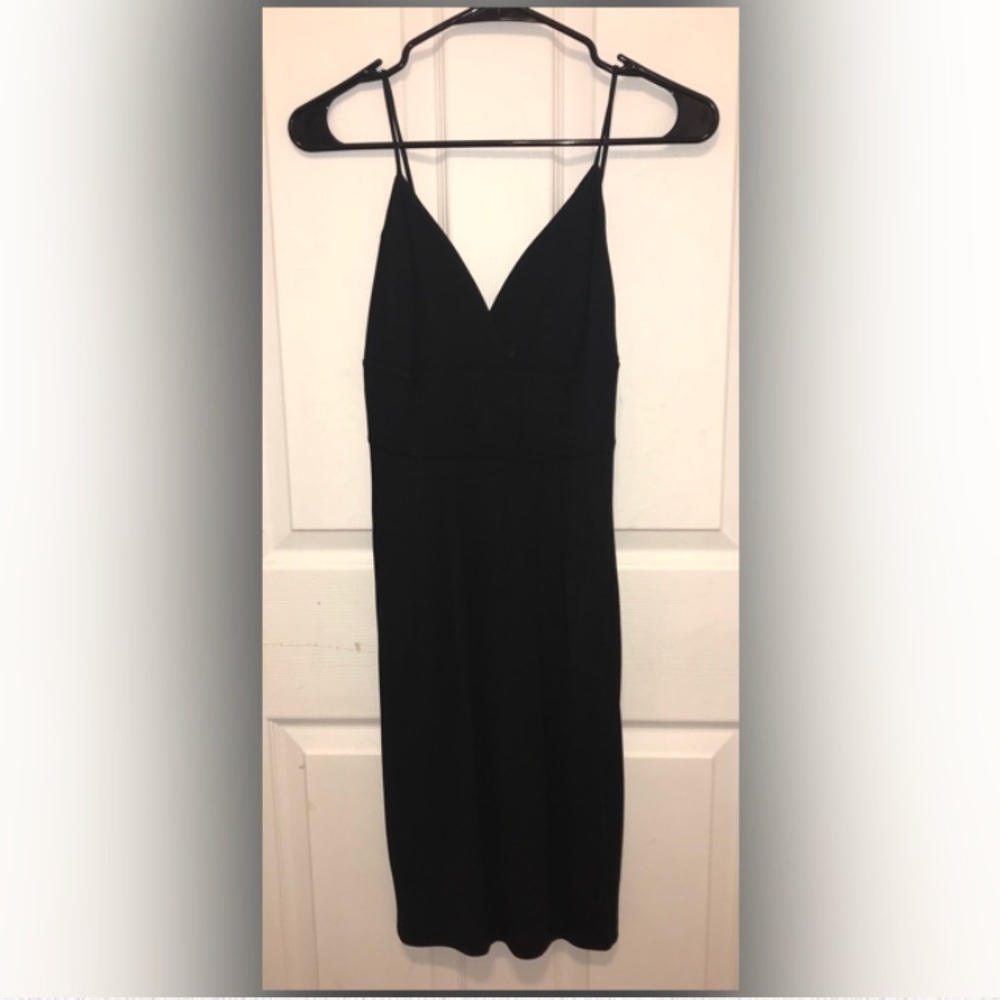 Halston Heritage Black Cocktail Dress NWT